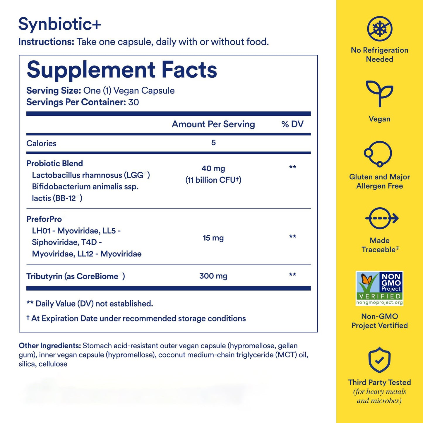 Rebal Synbiotic+ 3-in-1 Probiotic